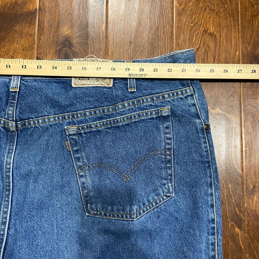 Levi's 545 Vintage 1997 Big & Tall Loose Fit Denim Blue Jeans Men's Size 52 x 30 - Picture 8 of 11